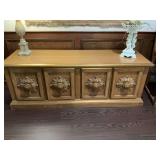 Large antique credenza measuring 72 1/2“ x 22“ x 27“. Contents not included.