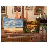 2 -14 x 11” oil paintings, one on canvas, and one on a canvas board