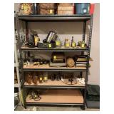 Metal storage rack 48” x 71” five shelves