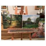Two oil on canvas 14” x 11”