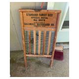 Vintage Columbus Washboard Company, standard family size washboard number 2072