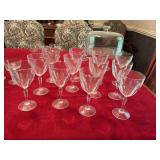 Set of 12 vintage stems.  Royal Leerdam Queen Julian wine glass
