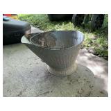 Vintage galvanized pale 16” x 13” x 10”