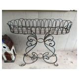 Cast-iron plant stand 34” x 11” x 33”