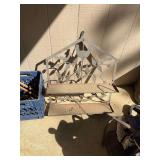 Metal hanging shelf 23 inches x 6 1/2“ x 28“ tall