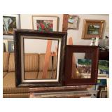 Two picture frames as shown 16” x 19” and 13” x 15”
