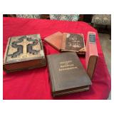 Vintage Bible See photos  for condition-the cover is off. And several other antique books as shown.