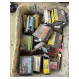 Tub of miscellaneous nails and screws