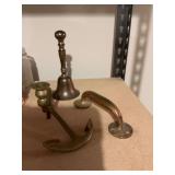 Three solid brass pieces