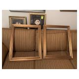 Two 20 x 24” gold frames