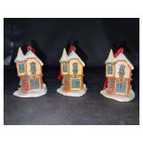 Set of (3) 1996 Coca Cola Country “Santas Corner” Christmas Ornaments - all in original boxes - 518/19,960