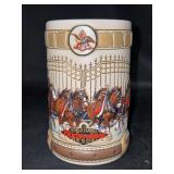 NIB Budweiser World Famous Clydesdales “Clydesdale Hitch” stein - with COA - 5-3/4” tall