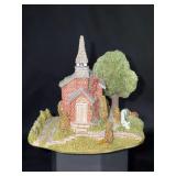 NIB LilliPut American Landmarks Collection “Country Church” by artist Ray Day - 4” tall