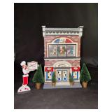 Dept. 56 lighted porcelain The Original Snow Village Gift Set “Juliette’s School of French Cuisine” - in original box - not tested
