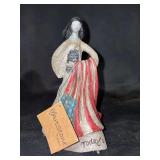 ArtStone by Carson “Freedom” figurine - 6-1/2” tall - wording along bottom reads “Today’s spirit of freedom is the future of tomorrow”