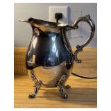 Sheridan silverplate pitcher with ice lip