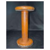 Antique wood thread spool - 8-1/4” tall