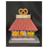 NIB Dept. 56 Christmas In The City Series porcelain light up “Hot Pretzels” in original box - 6” tall