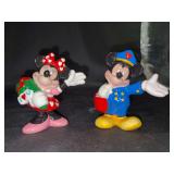 Collection of (2) DISNEY ENESCO Valentine Day figurines - in original boxes (1 box has crushed corner) - 4” tall