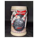 NIB Budweiser STRIKE! Bowling Stein with COA - 6” tall