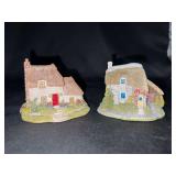 Grouping of (2) small LilliPut Lane cottages - Pussy Willow & PuddleBrook - both in original boxes and with COA - 2-1/2” tall