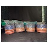 Grouping of (12) new rolls of Americana wide garland - each roll is 9 feet (3 yards) in length - great addition for those upcoming July 4th celebrations