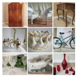 Vintage Furniture, Furniture, W&D, Jim Hardin Art, Vintage & Antique Glass, Longaberger Baskets, Home Decor, Electronics, AND MORE