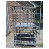 Two(2) Schutz Metal IBC cages 39.5x37.5x35.5" h each...