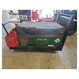 Nice, sturdy, homemade cart 50x32" on multi-directional casters INCLUDES CONTENTS IN LIDDED BOX...