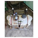 Countyline spray tank w/Countyline pump GRN-7823-201 mounted to fit on 3-point tractor hitch HEAVY DUTY DOLLY INCLUDED...