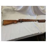 Sears  .22  41  Unserialized Vintage Sears, Roebuck, and Co. Model 41 103 19771 22 Cal. Bolt Action Single Shot Rifle w/Ammo Scabbard...