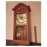 D&A Brand chiming regulator pendulum wall clock. The pendulum has been taken off to be moved and is not running at this time.
