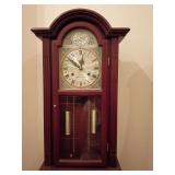 Waltham Tempus Fugit 31-Day Chime Wall Clock, 27"T, missing pendulum. Great looking, worth fixing.