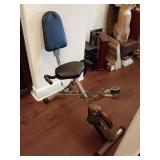 Exerpeutic Gold 525XLR Folding Recumbent Exercise Bike. 400 lbs maximum capacity. Space-saving, folding frame.