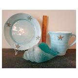 Coastal-themed ceramic tableware collection