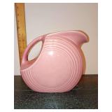 Fiestaware Large Disk Pitcher 7"T, lower case "f".