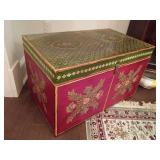 Moroccan style storage trunk/coffee table 18.25"T x 30"W x 18"D