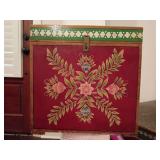 Moroccan style storage chest/side table 14"T x 14"W x 14"D.