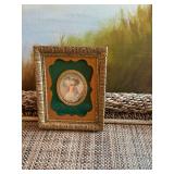 4 1/4“ x 5 1/4“ antique miniature, early century female portrait.