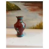 Vintage 4 inch Cloisonne vase