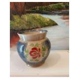 5“ Antique Spatterware/Spongeware bowl. No lid