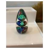4” vintage art glass paperweight . Avondale Glass-Pembrokeshire Wales