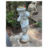 30 inch cherub birdbath base