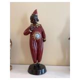 17 1/5” Antique Enameled Art Deco Bronze figure by famous sculpture Demente  H Chiparus.