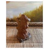 6 inch hand carved Chinese soapstone vase