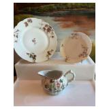 Mixed group of plates and creamer. See photos.
