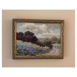 18“ x 14“ Professionally framed landscape oil on canvas painting