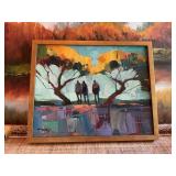 21”x 17“ Signed Oil painting on canvas.  Impressionist Artist Jose TruJillo￼