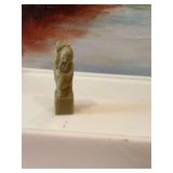 Vintage Chinese soapstone seal stamp of immortal god