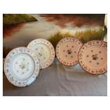 Set of four 8 1/4 inch plates- Wedgewood Bone China- England- Bianca pattern